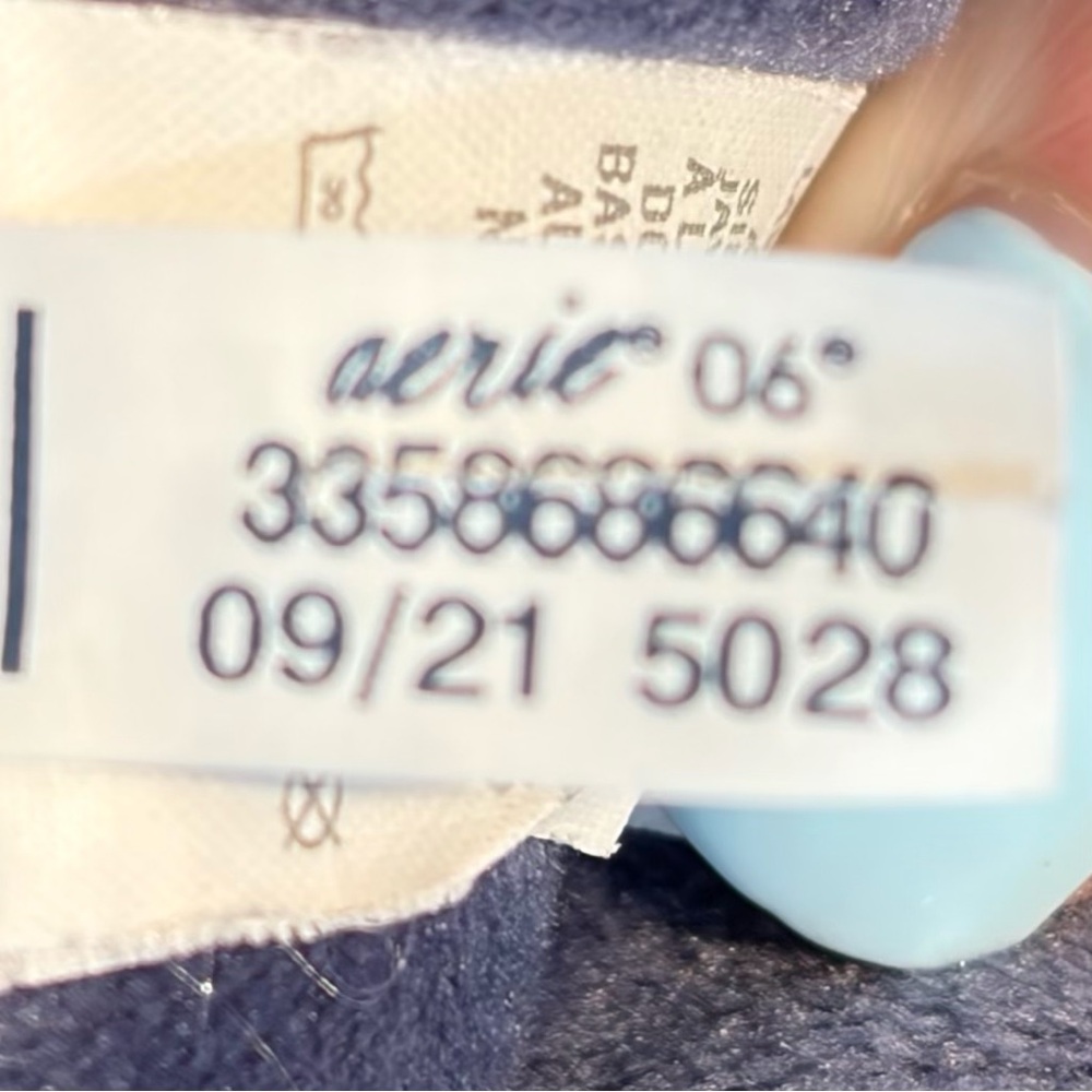 Aerie Offline Velour Blue Leggings - Picture 4 of 6